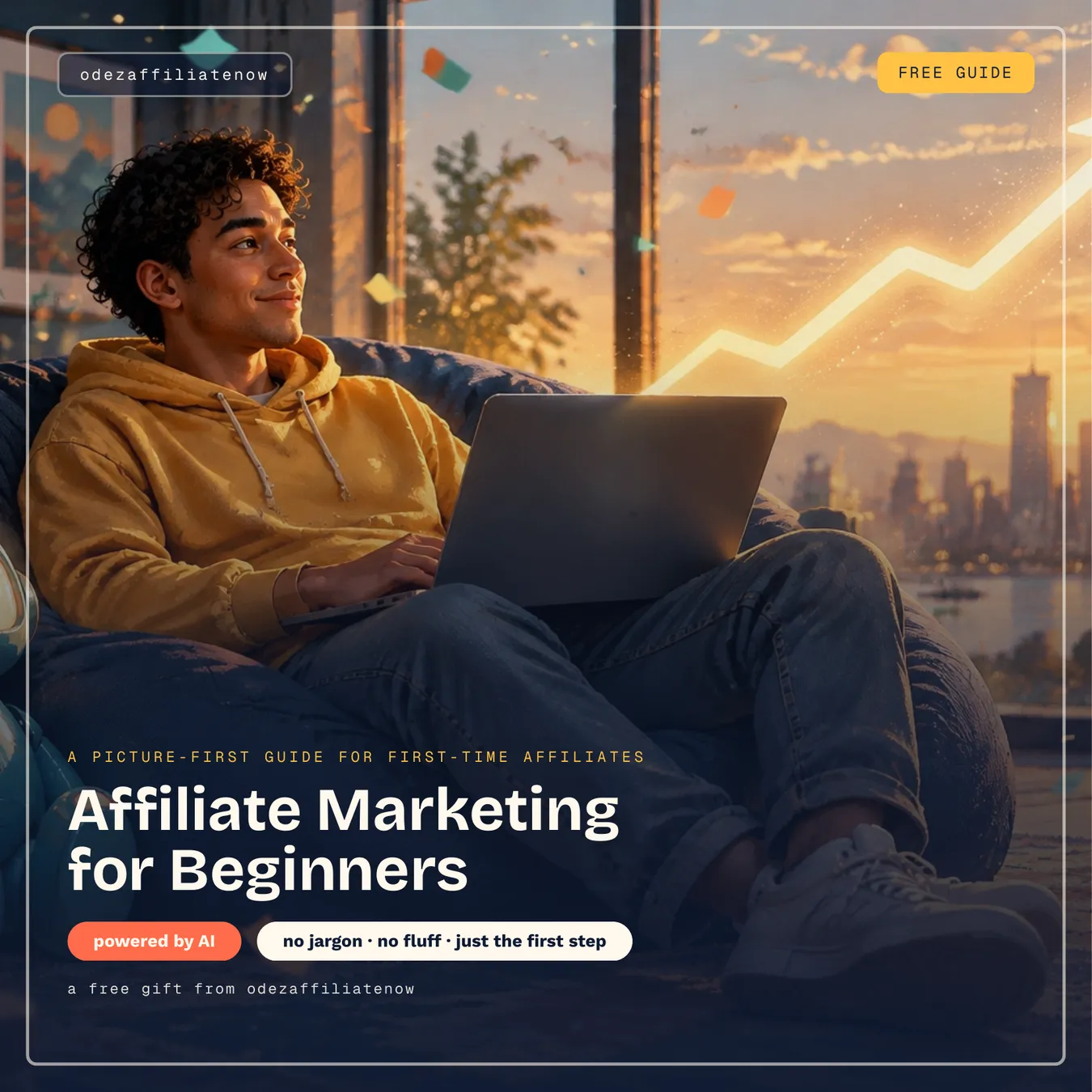 Cover artwork for the free illustrated Affiliate Marketing for Beginners guide